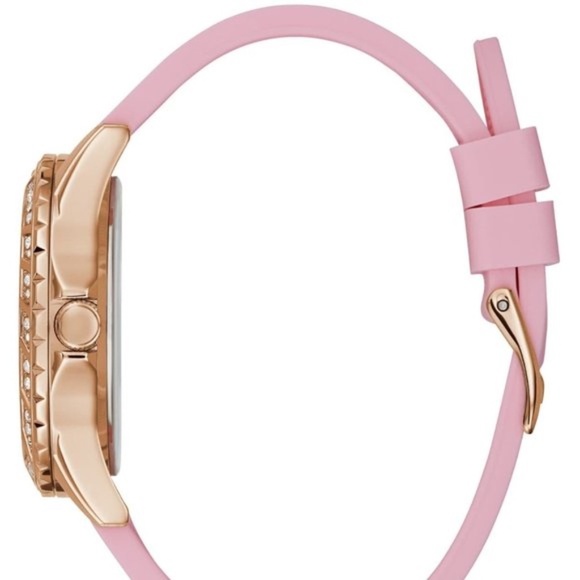 NEW GUESS Sparkling Pink Multifunction Watch - Picture 4 of 9